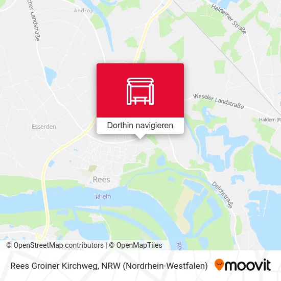 Rees Groiner Kirchweg Karte