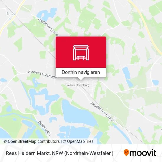 Rees Haldern Markt Karte