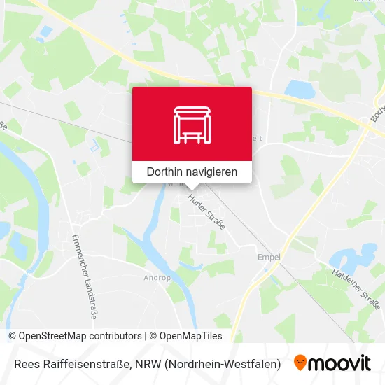 Rees Raiffeisenstraße Karte