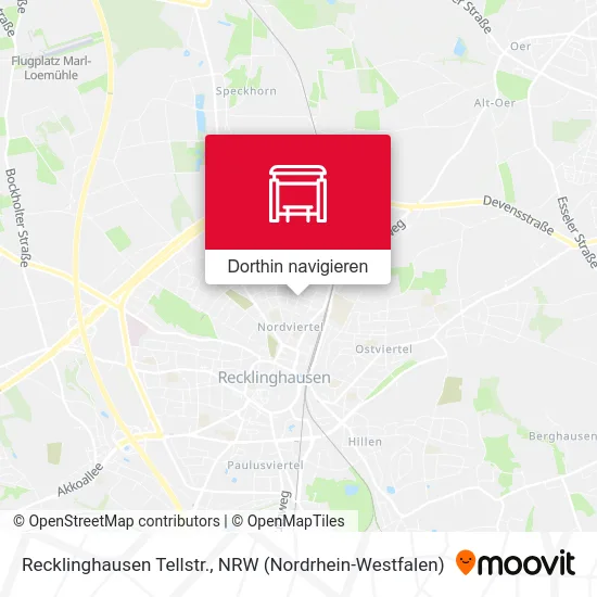 Recklinghausen Tellstr. Karte