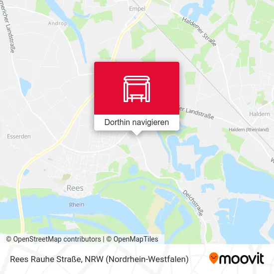 Rees Rauhe Straße Karte