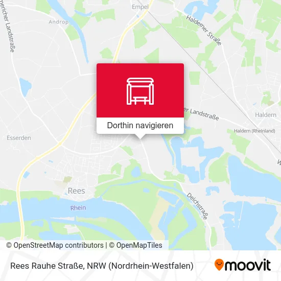 Rees Rauhe Straße Karte