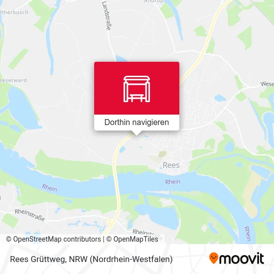 Rees Grüttweg Karte