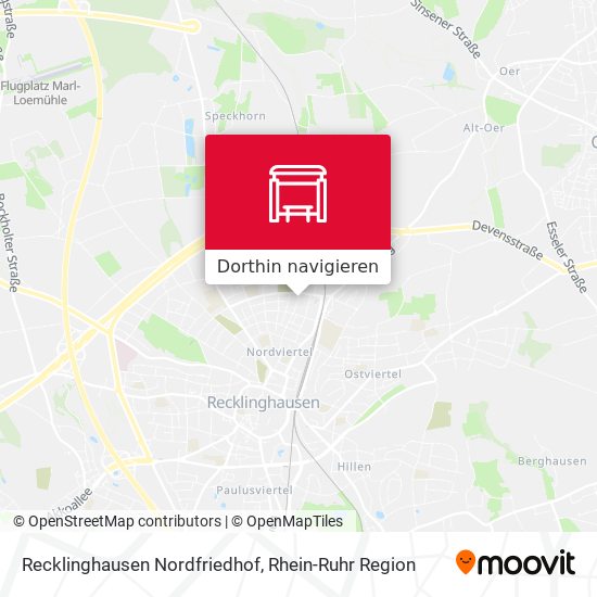 Recklinghausen Nordfriedhof Karte