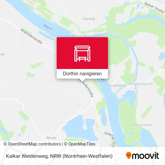 Kalkar Weidenweg Karte