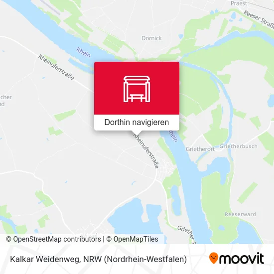 Kalkar Weidenweg Karte