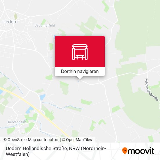 Uedem Holländische Straße Karte