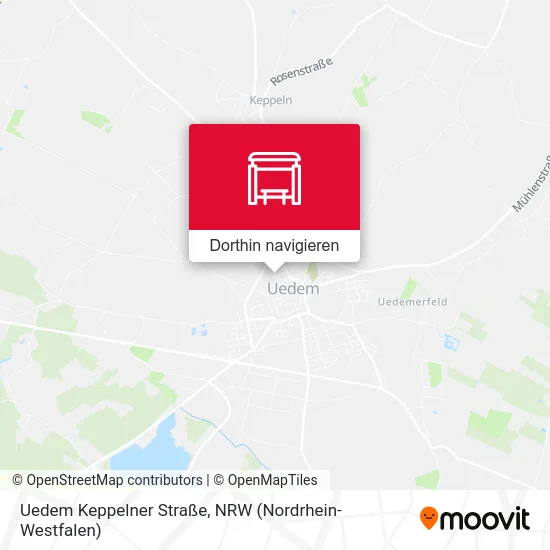 Uedem Keppelner Straße Karte