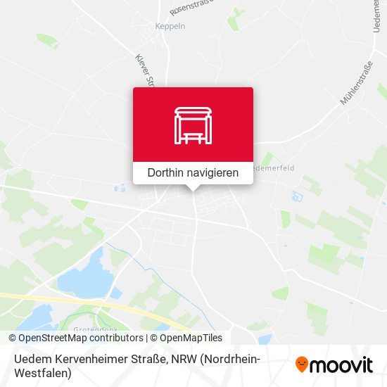 Uedem Kervenheimer Straße Karte