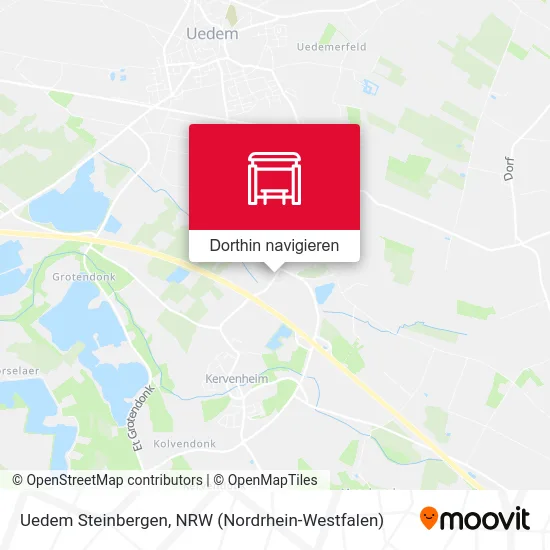 Uedem Steinbergen Karte