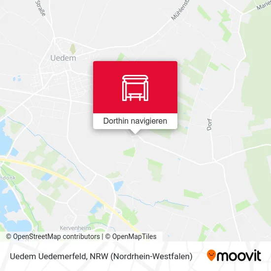 Uedem Uedemerfeld Karte