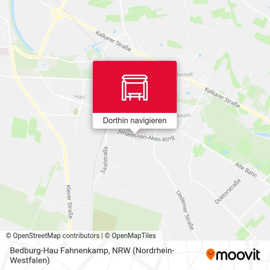 Bedburg-Hau Fahnenkamp Karte