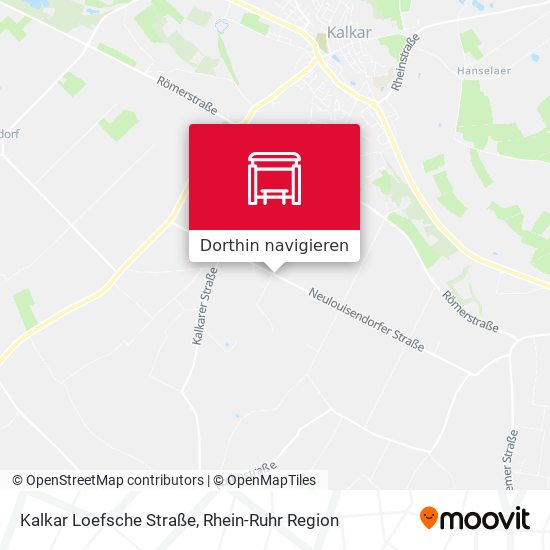 Kalkar Loefsche Straße Karte