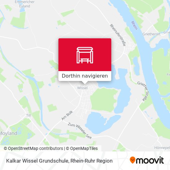 Kalkar Wissel Grundschule Karte