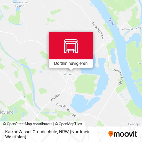 Kalkar Wissel Grundschule Karte