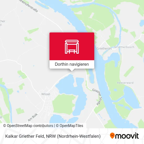 Kalkar Griether Feld Karte