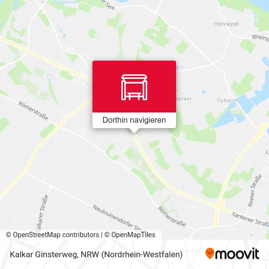 Kalkar Ginsterweg Karte