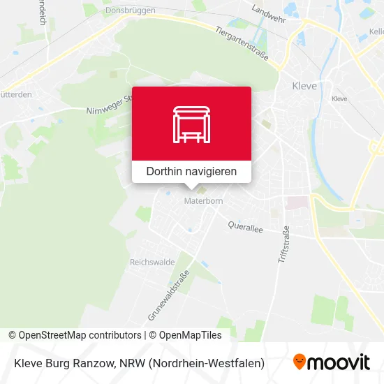 Kleve Burg Ranzow Karte