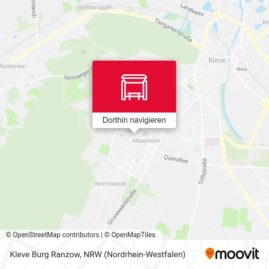 Kleve Burg Ranzow Karte