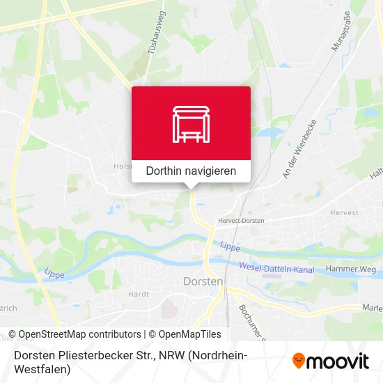 Dorsten Pliesterbecker Str. Karte