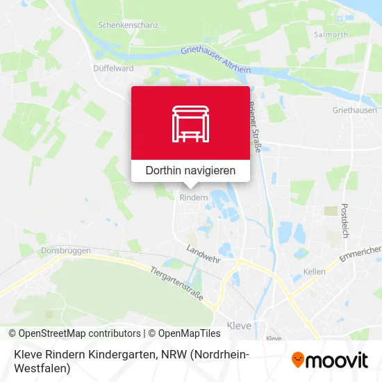 Kleve Rindern Kindergarten Karte