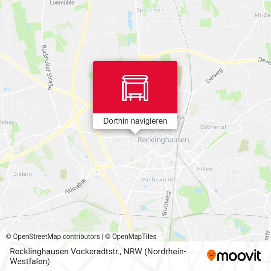 Recklinghausen Vockeradtstr. Karte