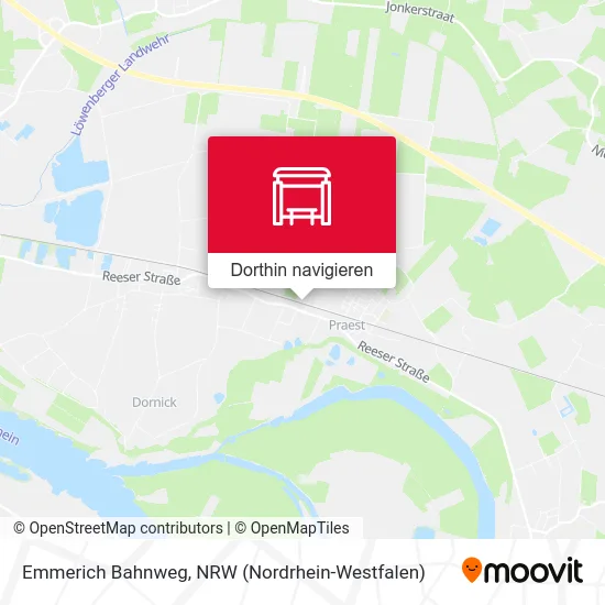 Emmerich Bahnweg Karte