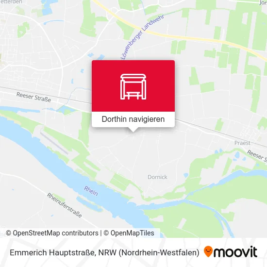 Emmerich Hauptstraße Karte