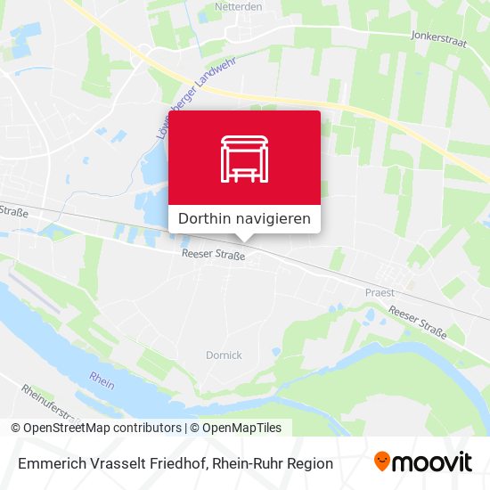 Emmerich Vrasselt Friedhof Karte