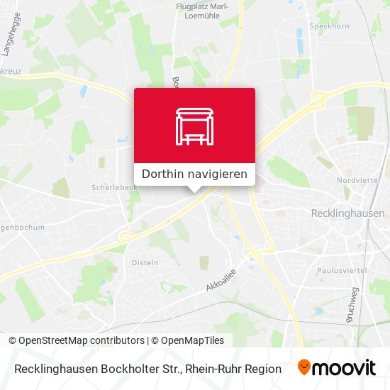 Recklinghausen Bockholter Str. Karte