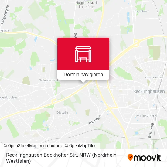 Recklinghausen Bockholter Str. Karte