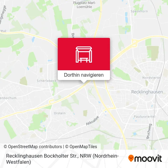 Recklinghausen Bockholter Str. Karte
