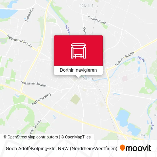 Goch Adolf-Kolping-Str. Karte