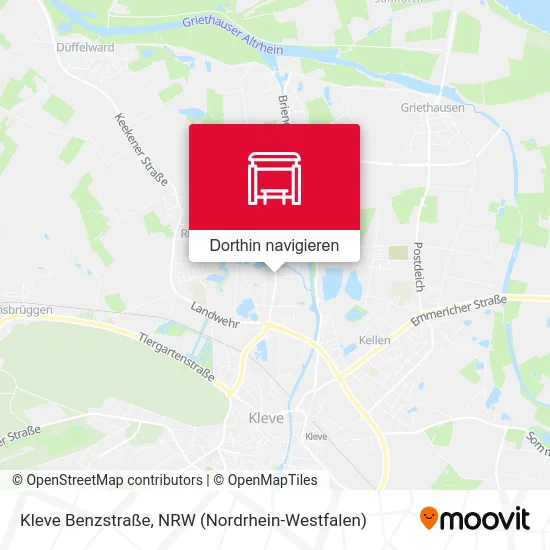 Kleve Benzstraße Karte