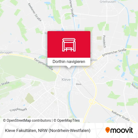 Kleve Fakultäten Karte