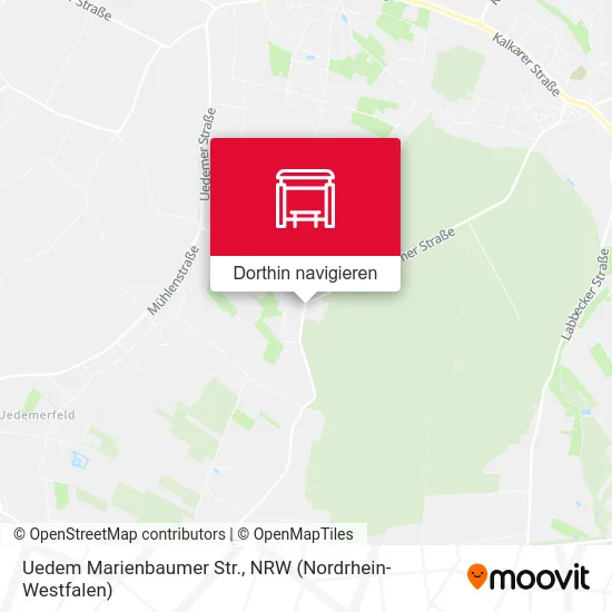 Uedem Marienbaumer Str. Karte