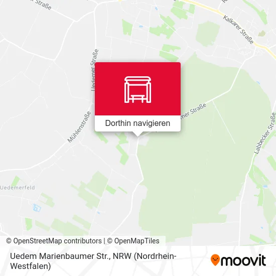 Uedem Marienbaumer Str. Karte