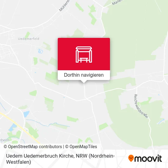 Uedem Uedemerbruch Kirche Karte