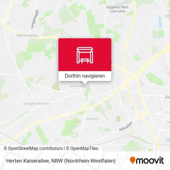 Herten Kaiserallee Karte