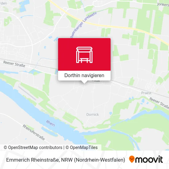 Emmerich Rheinstraße Karte