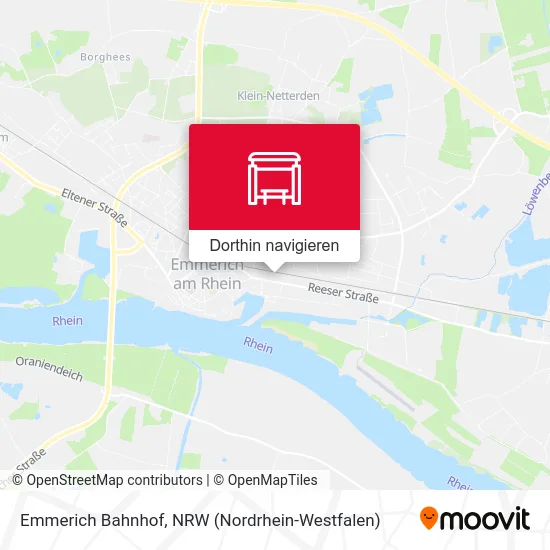 Emmerich Bahnhof Karte