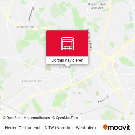 Herten Gertrudenstr. Karte