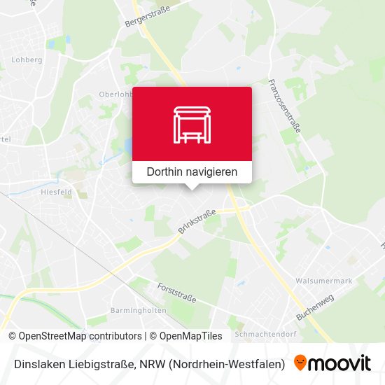 Dinslaken Liebigstraße Karte