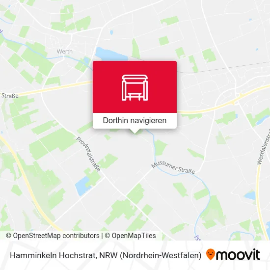 Hamminkeln Hochstrat Karte