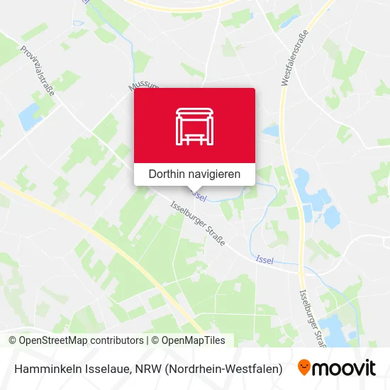 Hamminkeln Isselaue Karte