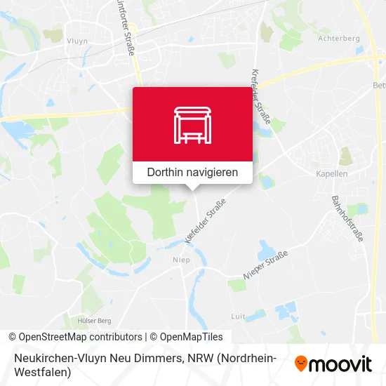 Neukirchen-Vluyn Neu Dimmers Karte