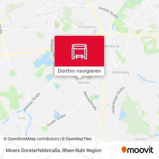 Moers Dorsterfeldstraße Karte