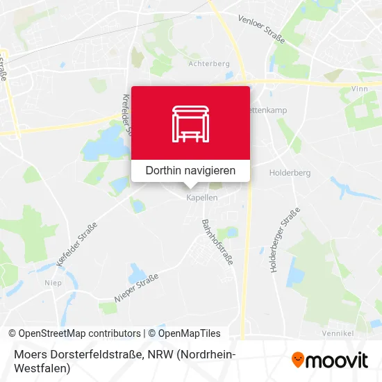 Moers Dorsterfeldstraße Karte