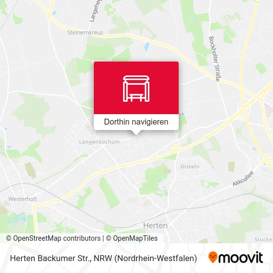 Herten Backumer Str. Karte