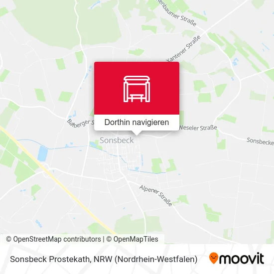 Sonsbeck Prostekath Karte